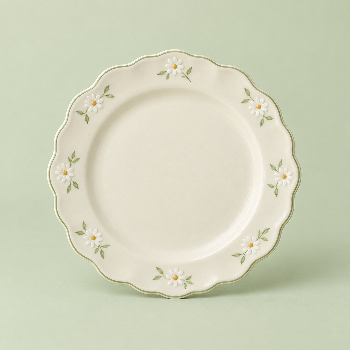 Daisy Meadow Scalloped Dinner Plate