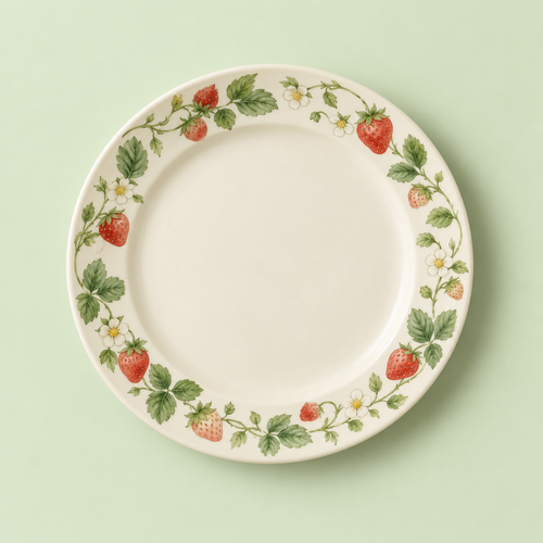 Wild Strawberry Botanical Dinner Plate