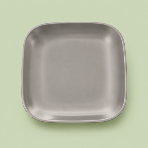 Soft Square Pewter Serving Plate